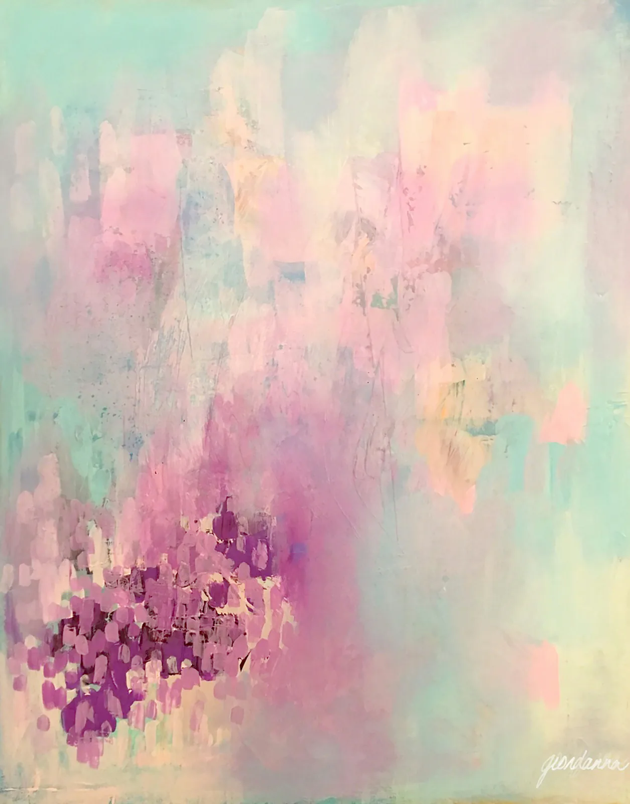 Soft abstract artwork in a restrained gallery-like composition