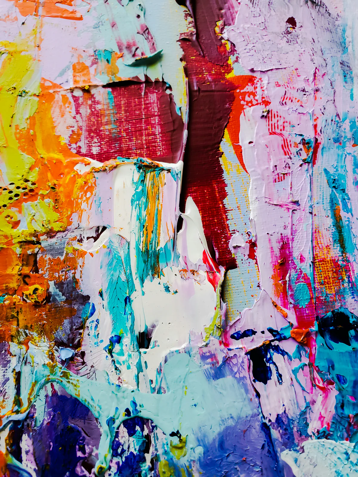 Layered turquoise and orange abstract artwork representing connected collection workflows