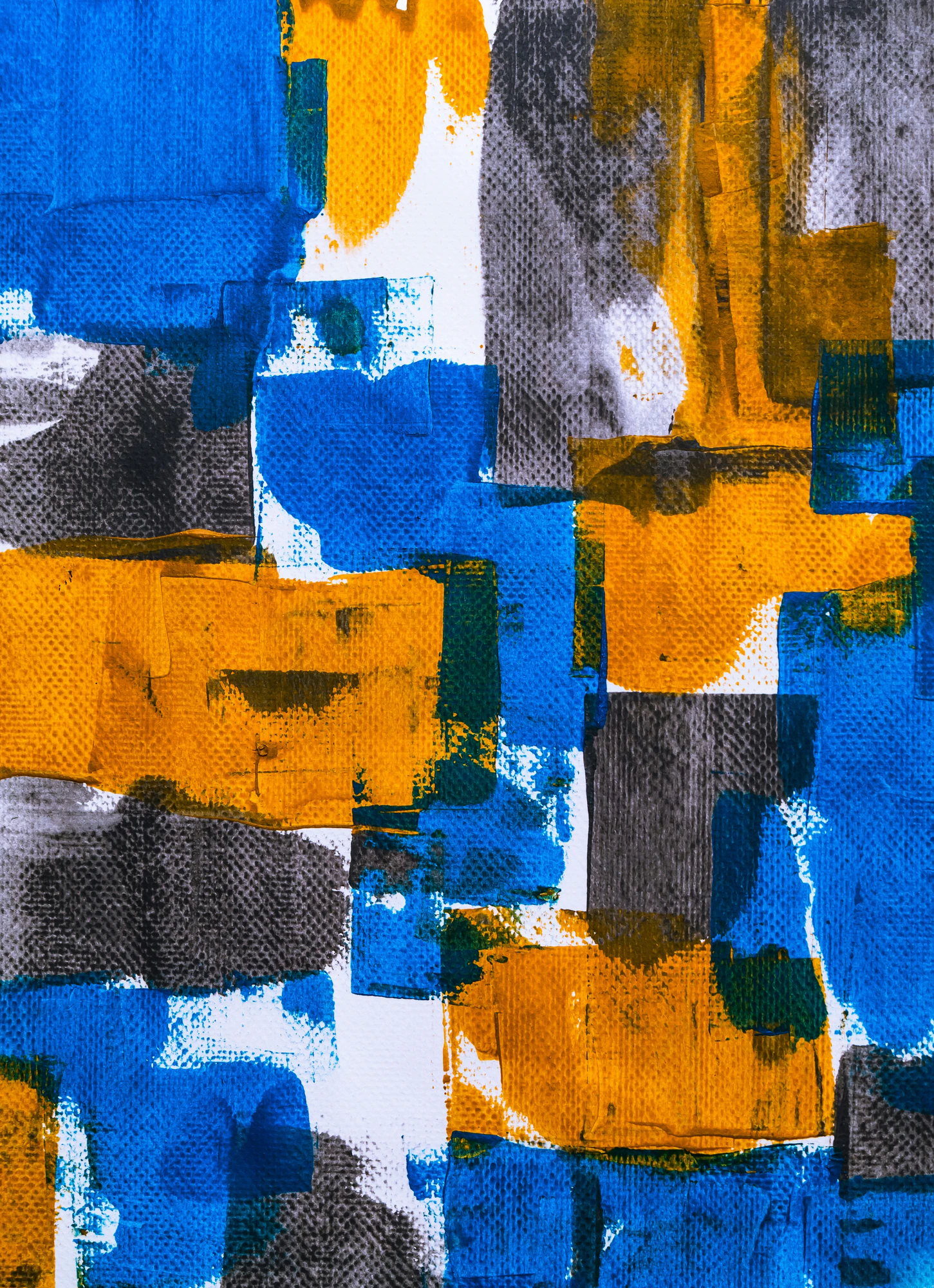 Blue and gold abstract paint texture for collection storage