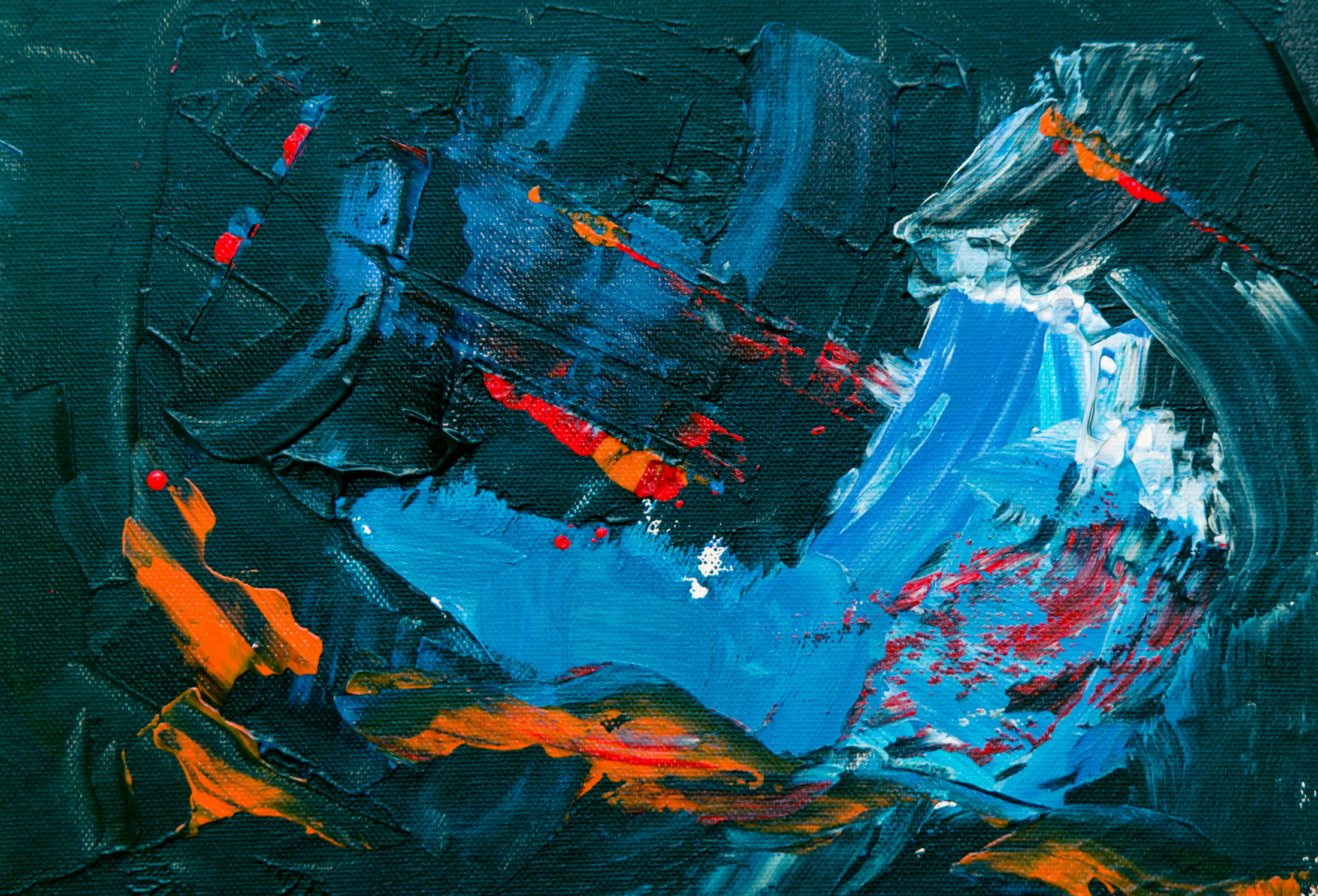 Dark blue and orange abstract texture suggesting a domestic transport corridor